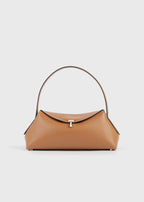 T-lock grained-leather shoulder tan