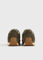 Sport sneakers dark olive