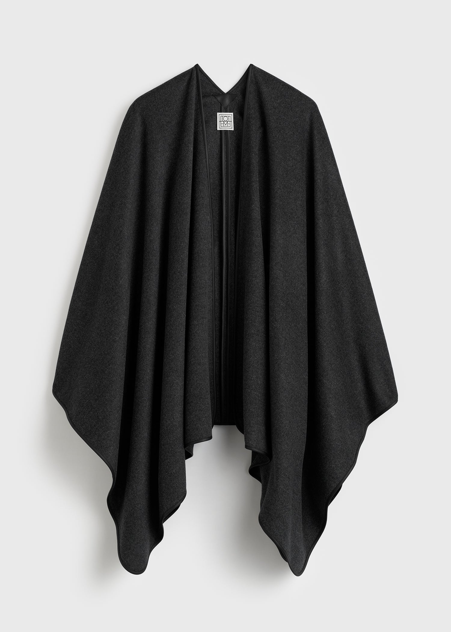 ENOF desert cape ブラック Winter flannel cape charcoal – TOTEME