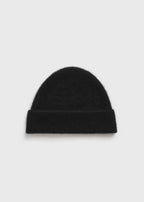 Brushed cashmere beanie black