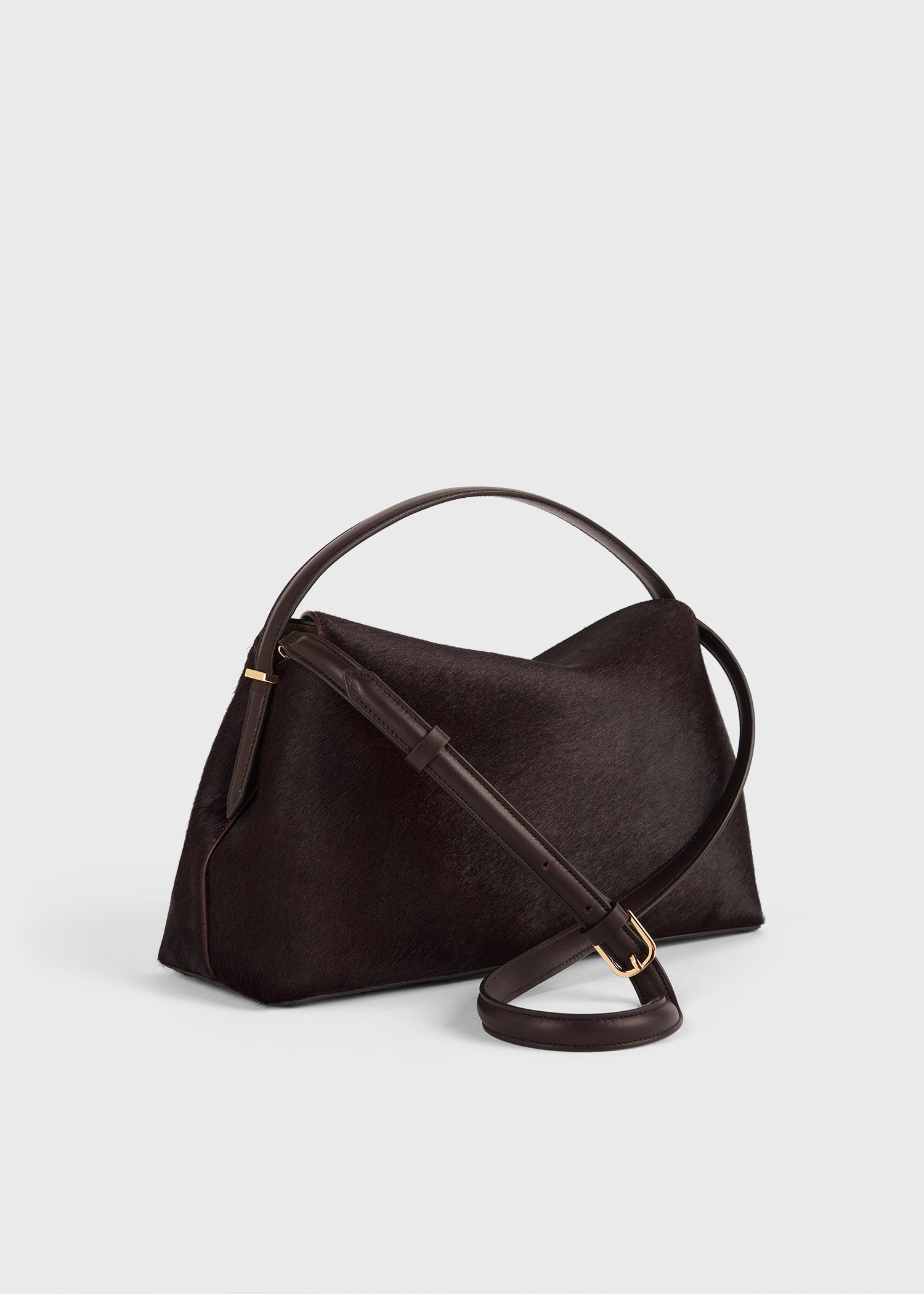 T-lock pony hair top handle wine – TOTEME