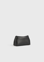 Mini T-lock leather clutch black