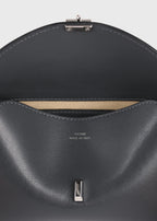 Mini T-lock leather clutch shark