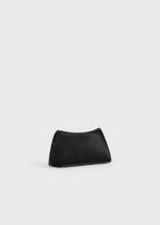 Mini T-lock pony hair clutch black