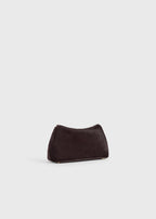 Mini T-lock pony hair clutch wine