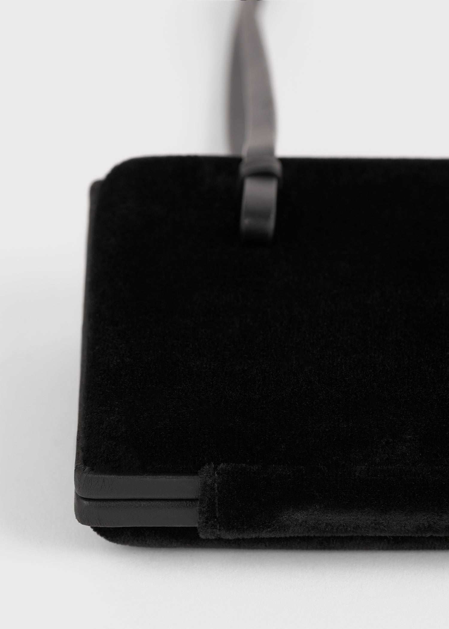 Cocktail velvet bag black