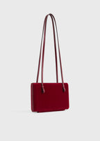 Cocktail velvet bag red