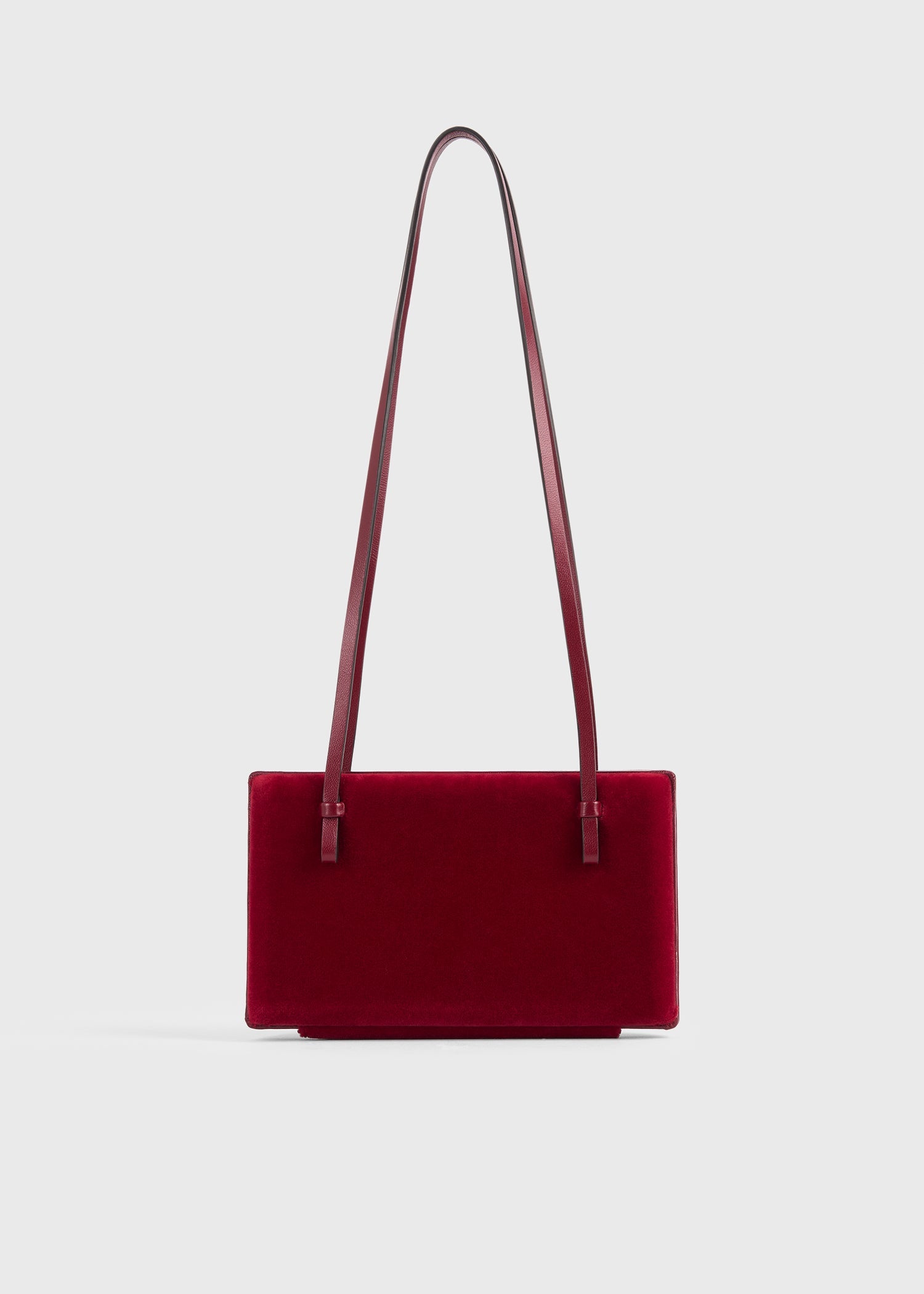 Cocktail velvet bag red