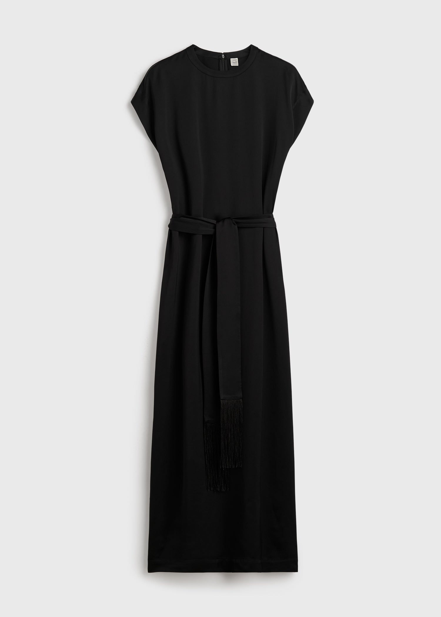 Crew satin dress black