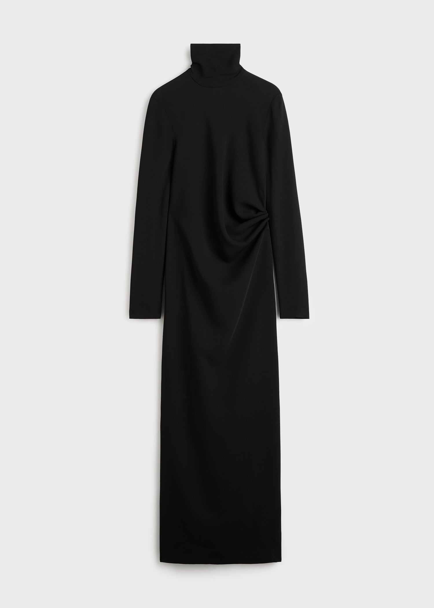 Long twist dress black
