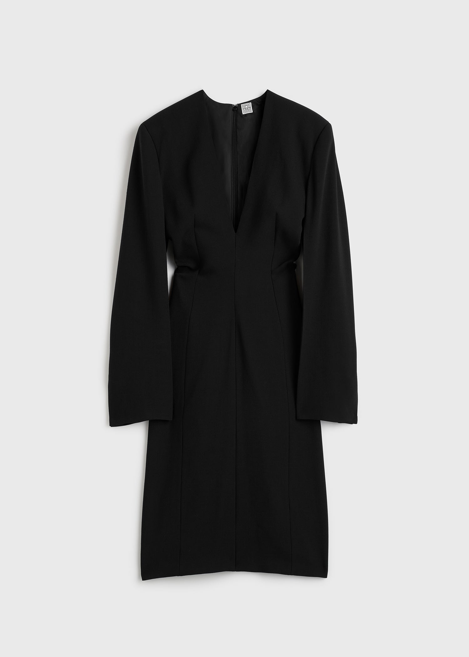 Tailored slouch dress black