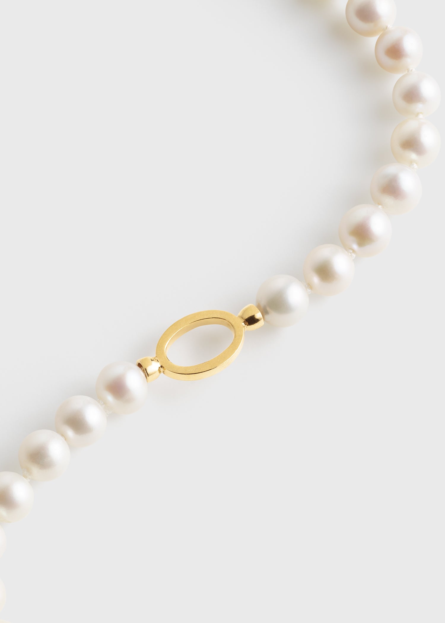 Infinity pearl necklace white