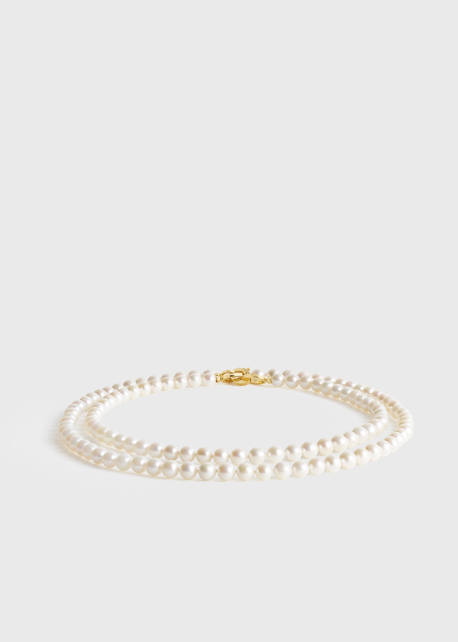 Infinity pearl necklace white