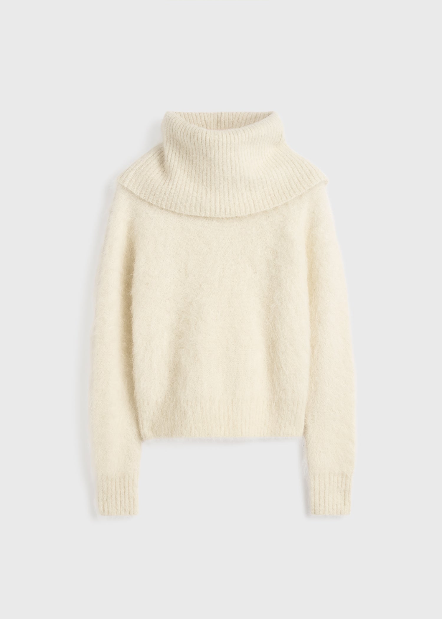 Funnel alpaca-blend knit milk
