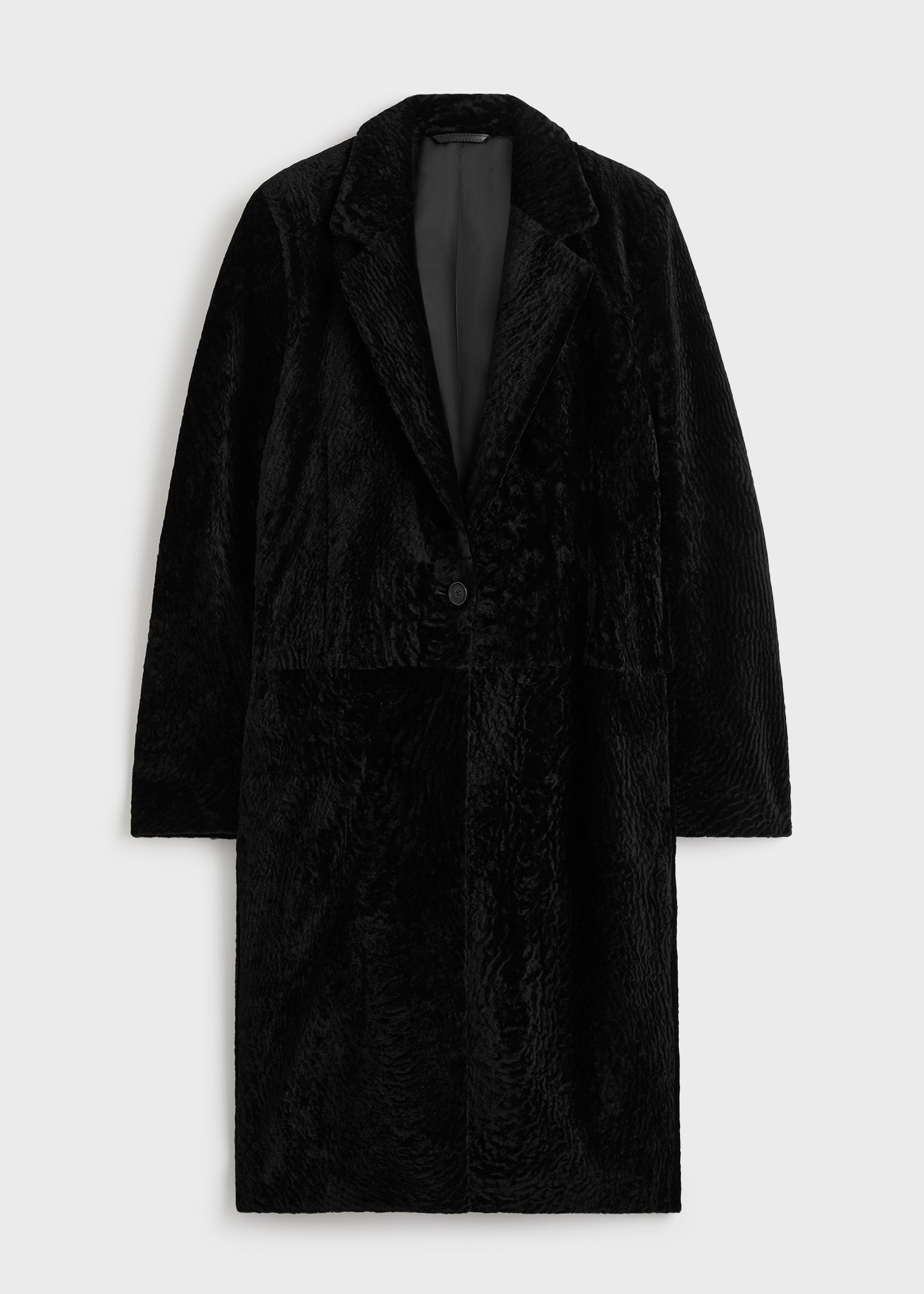 Classic shearling coat black