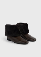 Downtown shearling boots brown