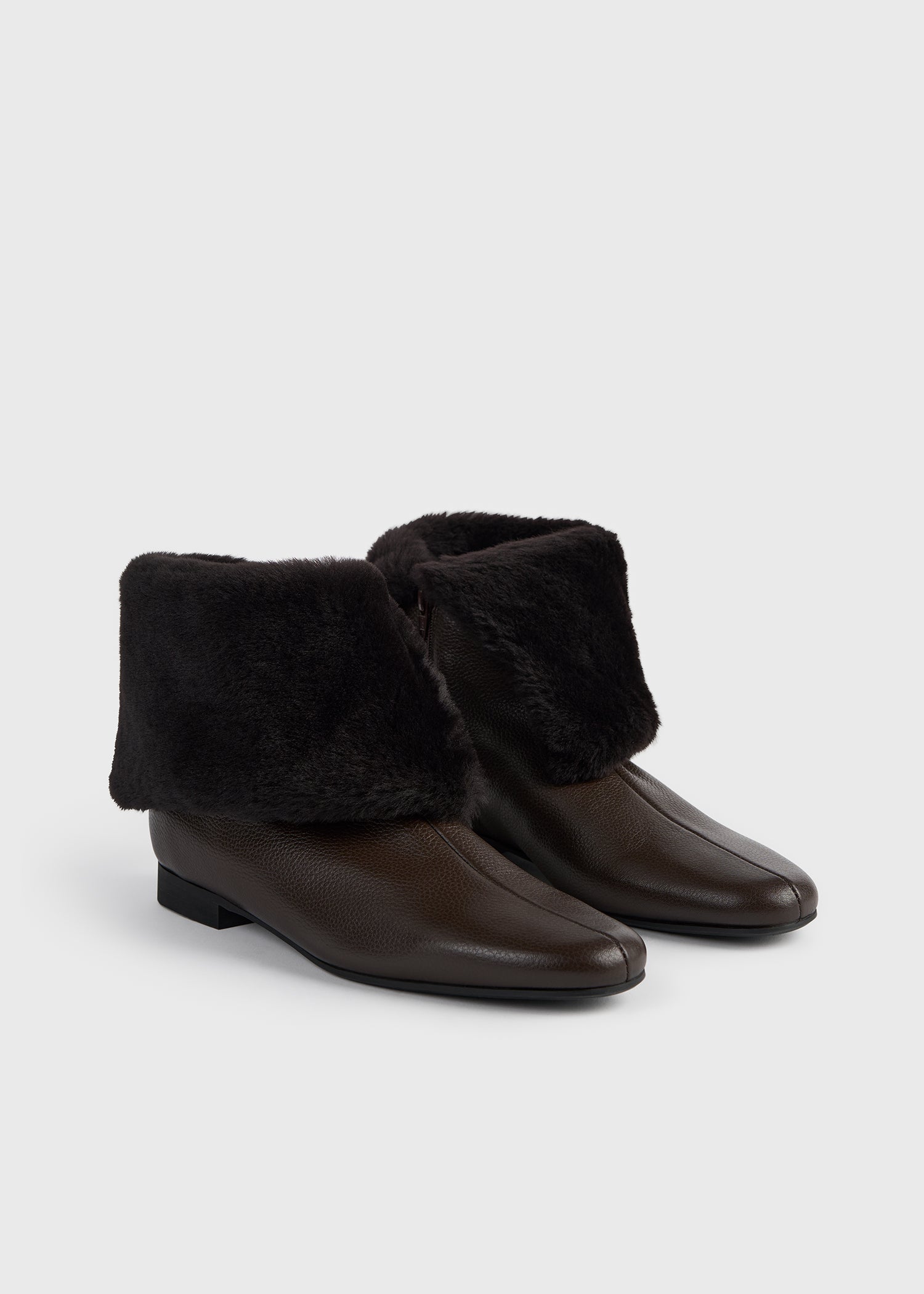 Downtown shearling boots brown
