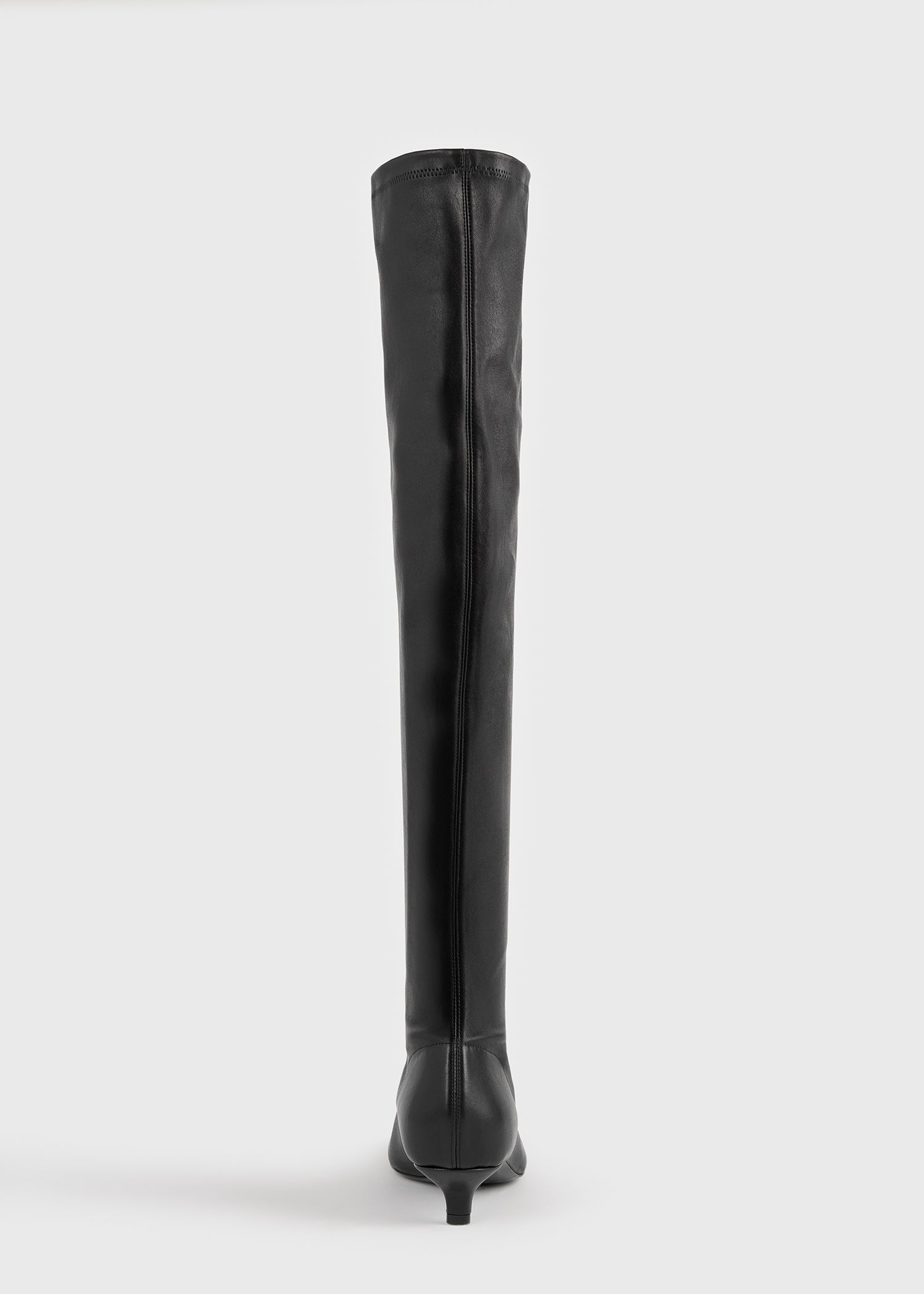 Day nappa knee-high boots black
