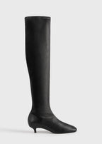 Day nappa knee-high boots black