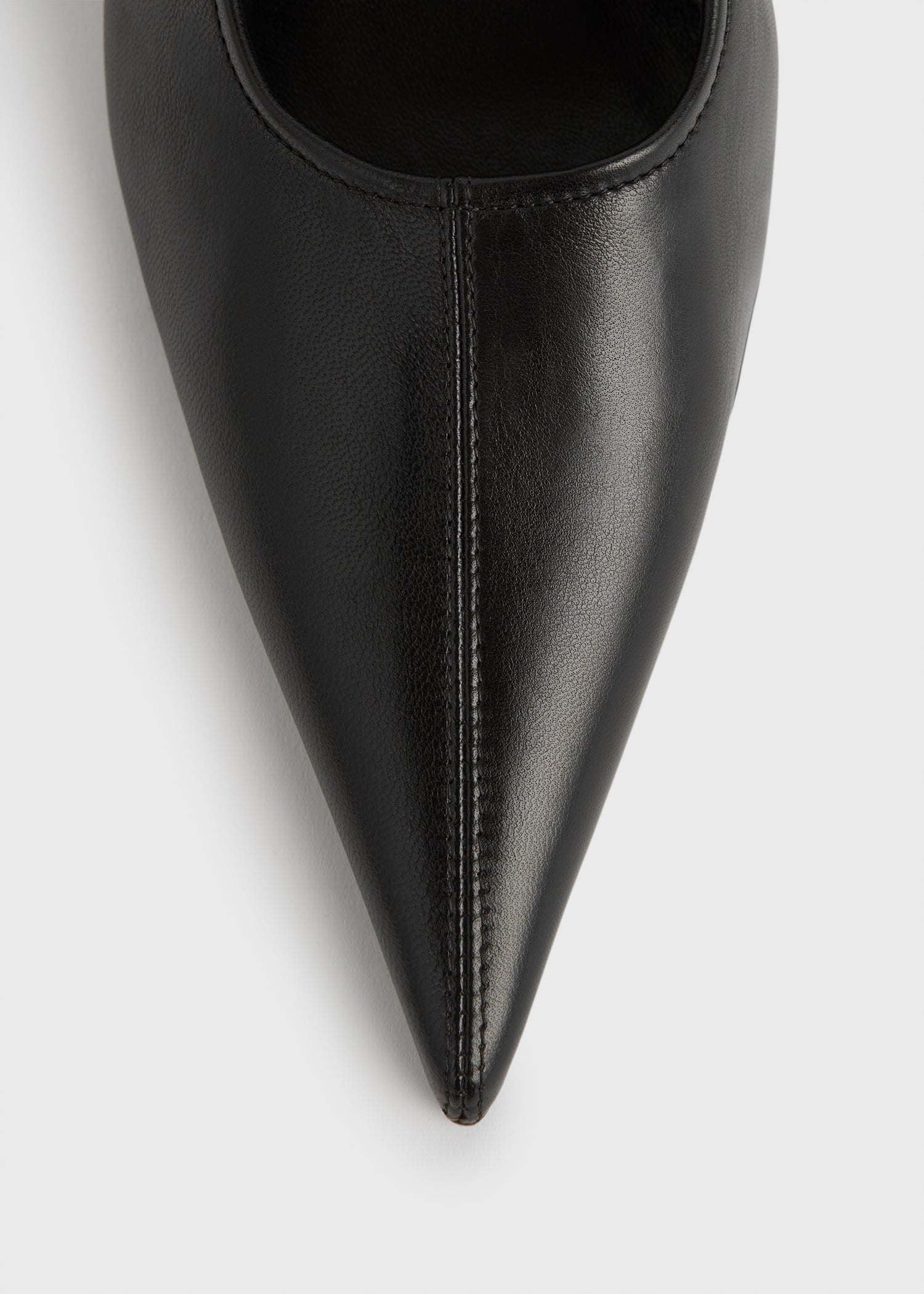 Sharp nappa wedge pumps black