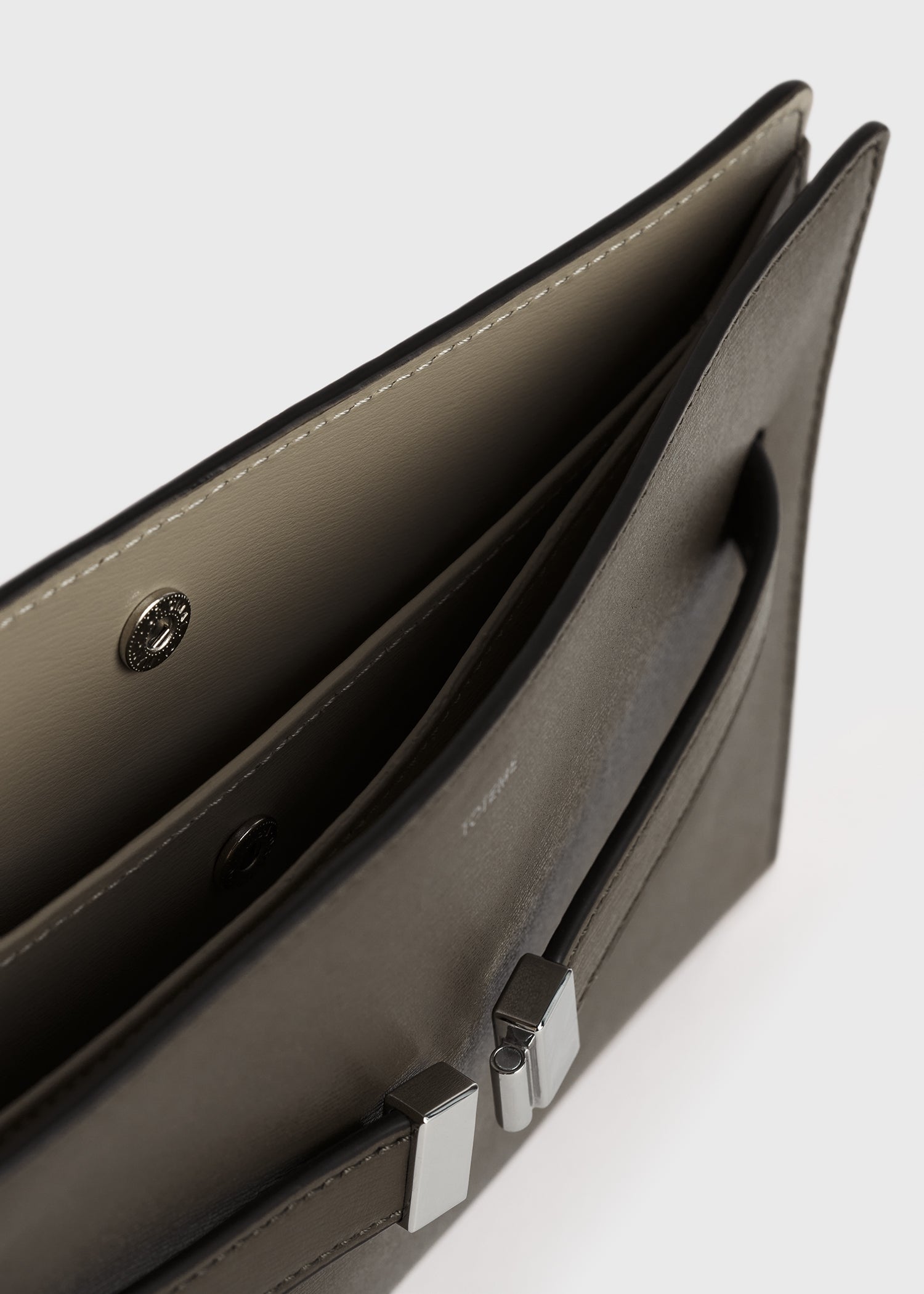 Belted leather crossbody bark
