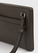 Belted leather crossbody bark