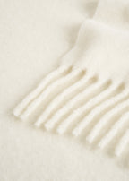 Fuzzy scarf off-white