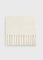 Fuzzy scarf off-white