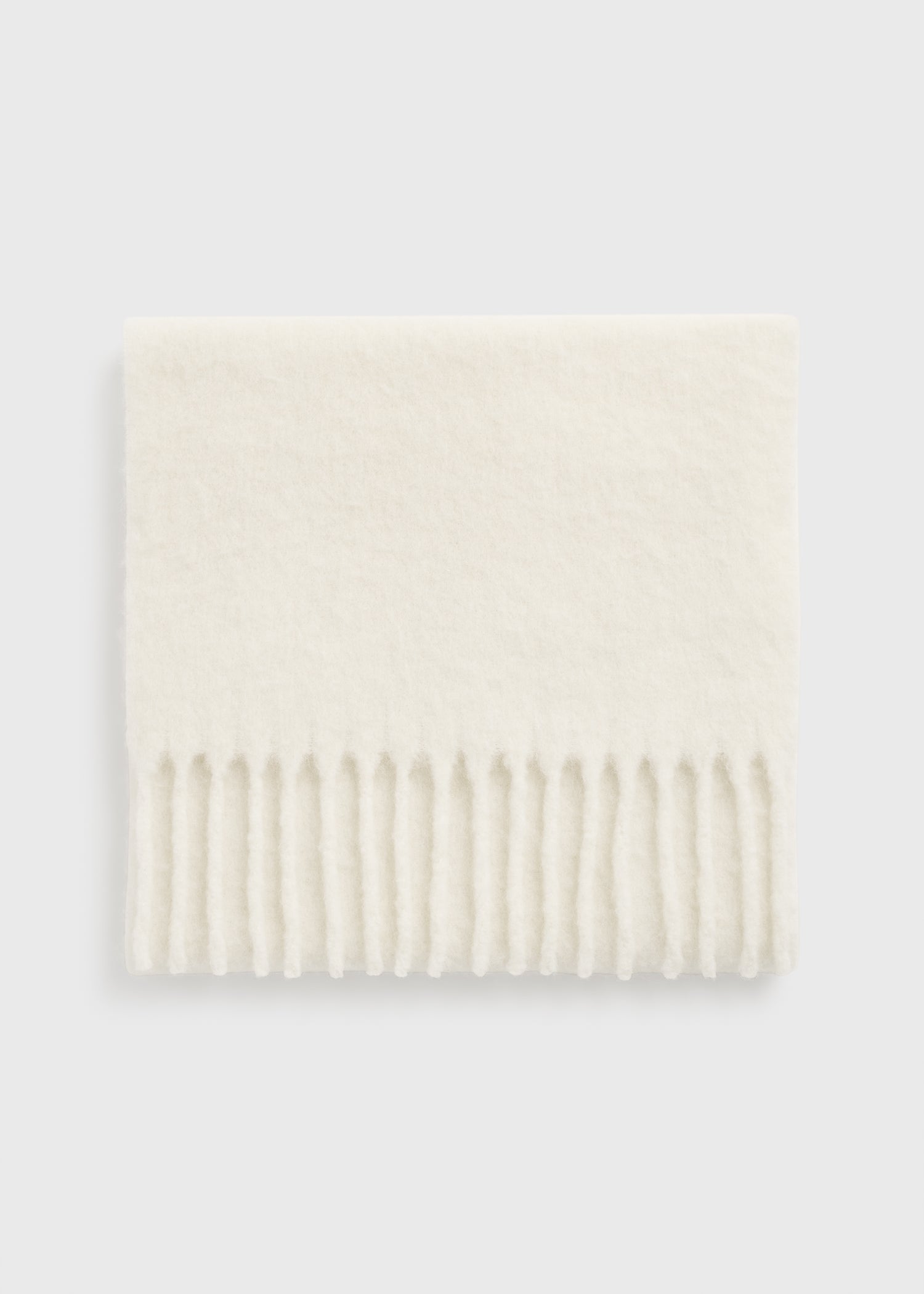 Fuzzy scarf off-white