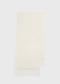 Fuzzy scarf off-white