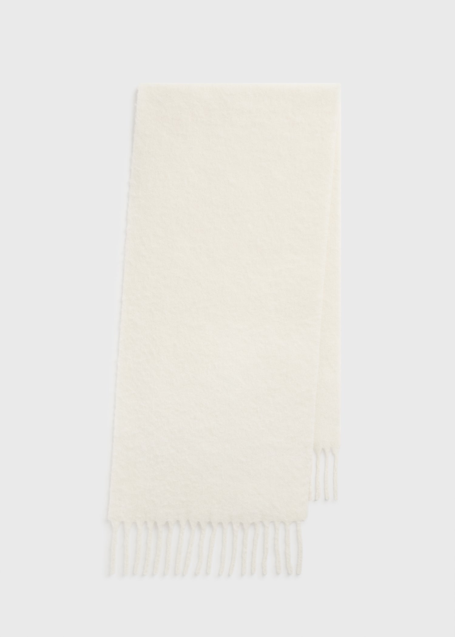 Fuzzy scarf off-white