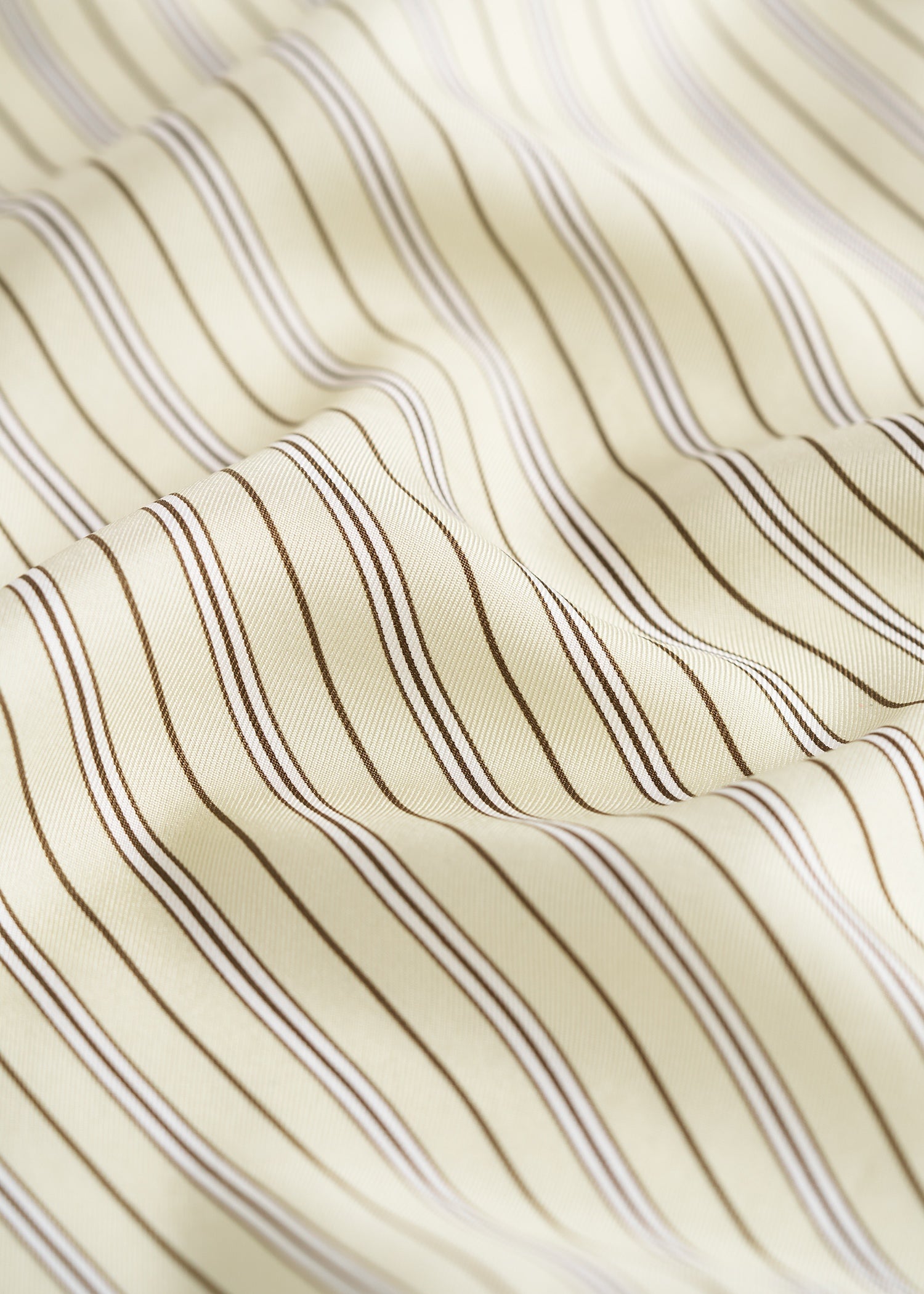 Striped silk scarf beige/brown