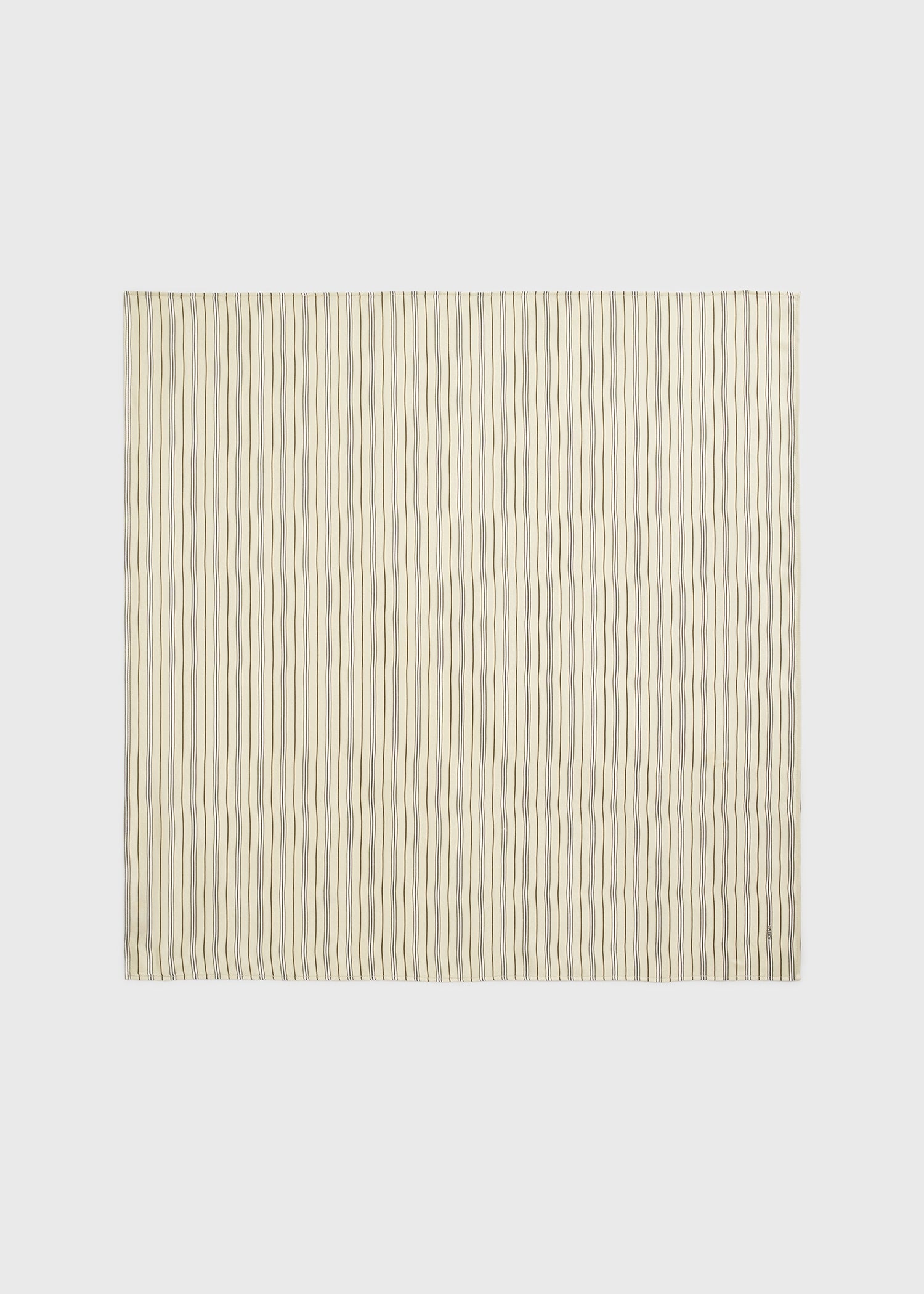 Striped silk scarf beige/brown