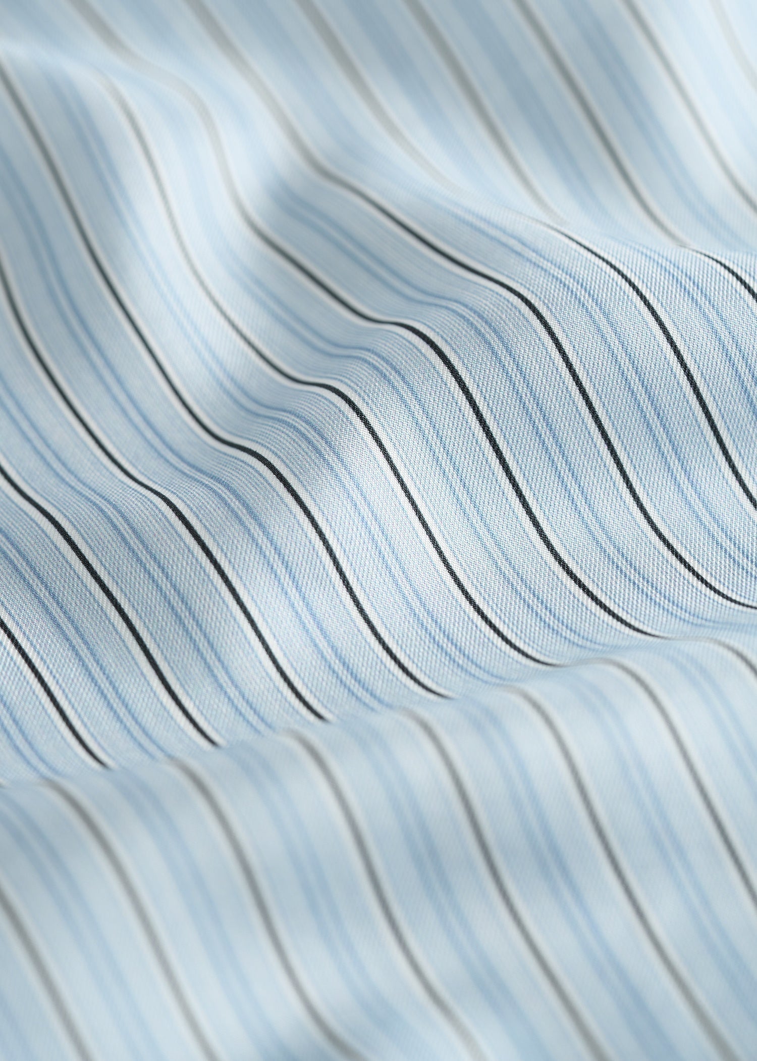 Striped silk scarf ice/white
