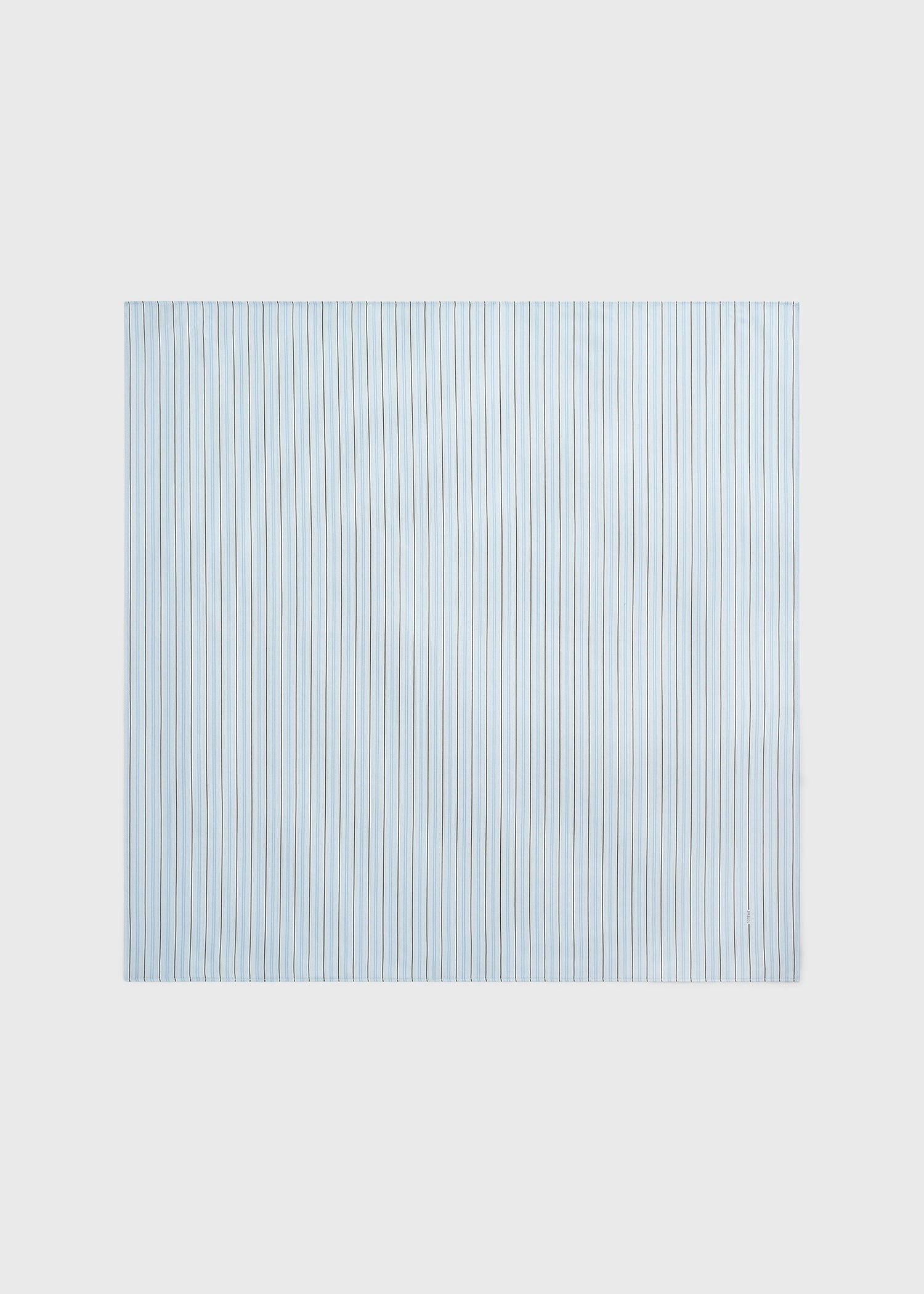 Striped silk scarf ice/white