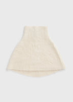 Funnel alpaca-blend neck warmer ecru