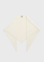 Triangle wool scarf ecru