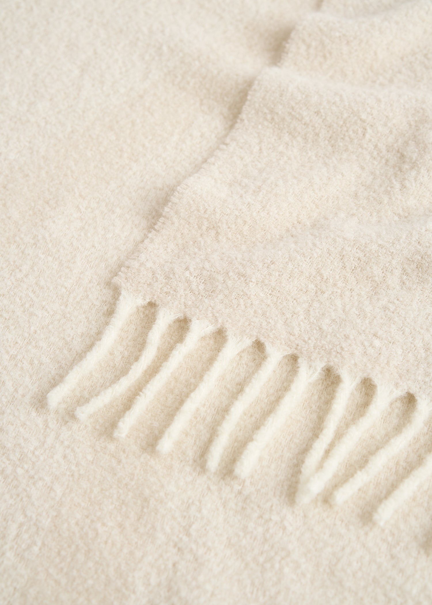 Monogram jacquard scarf ecru/white