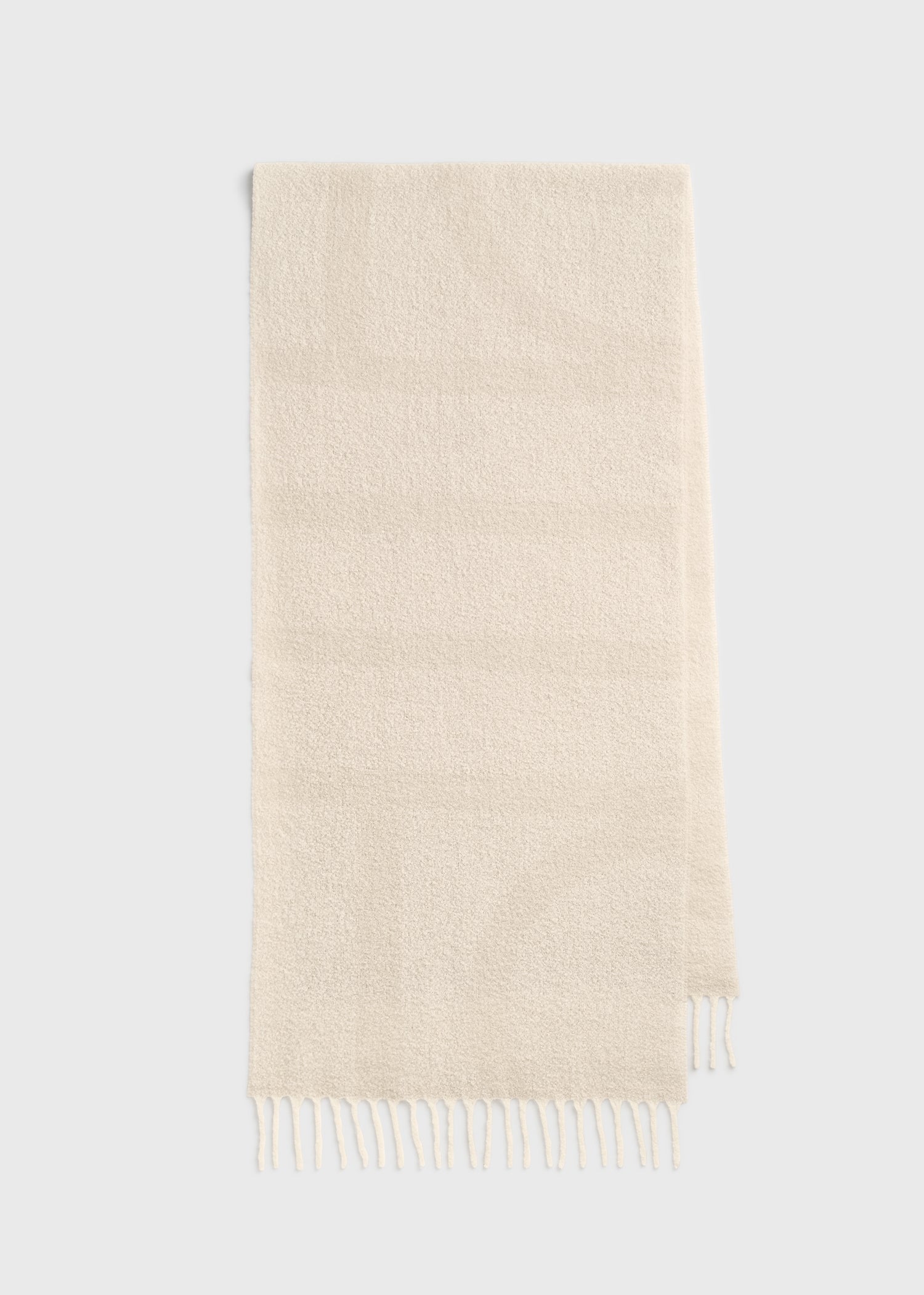 Monogram jacquard scarf ecru/white