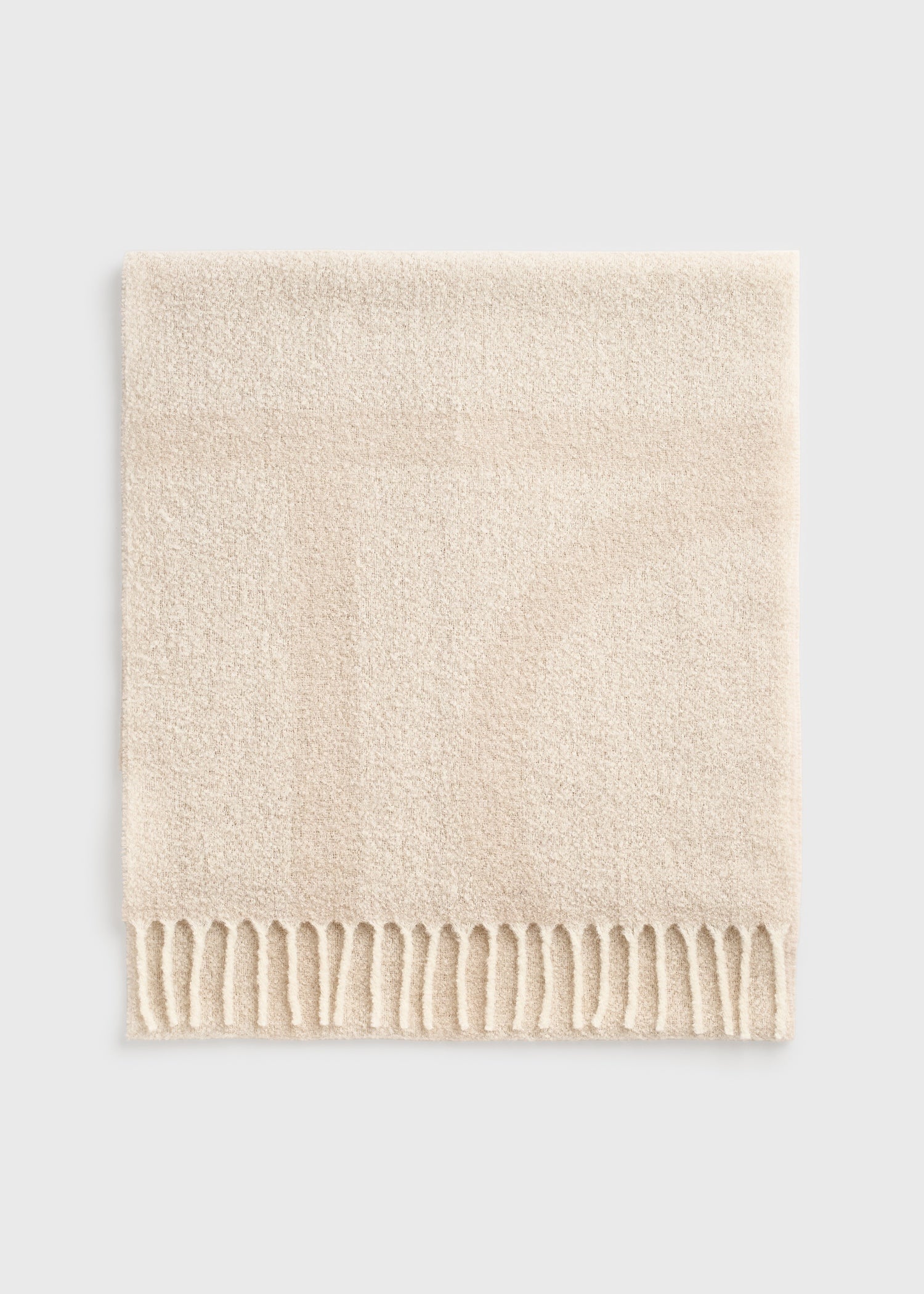 Monogram jacquard scarf ecru/white