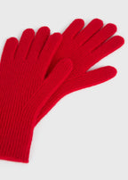 Cashmere gloves poppy