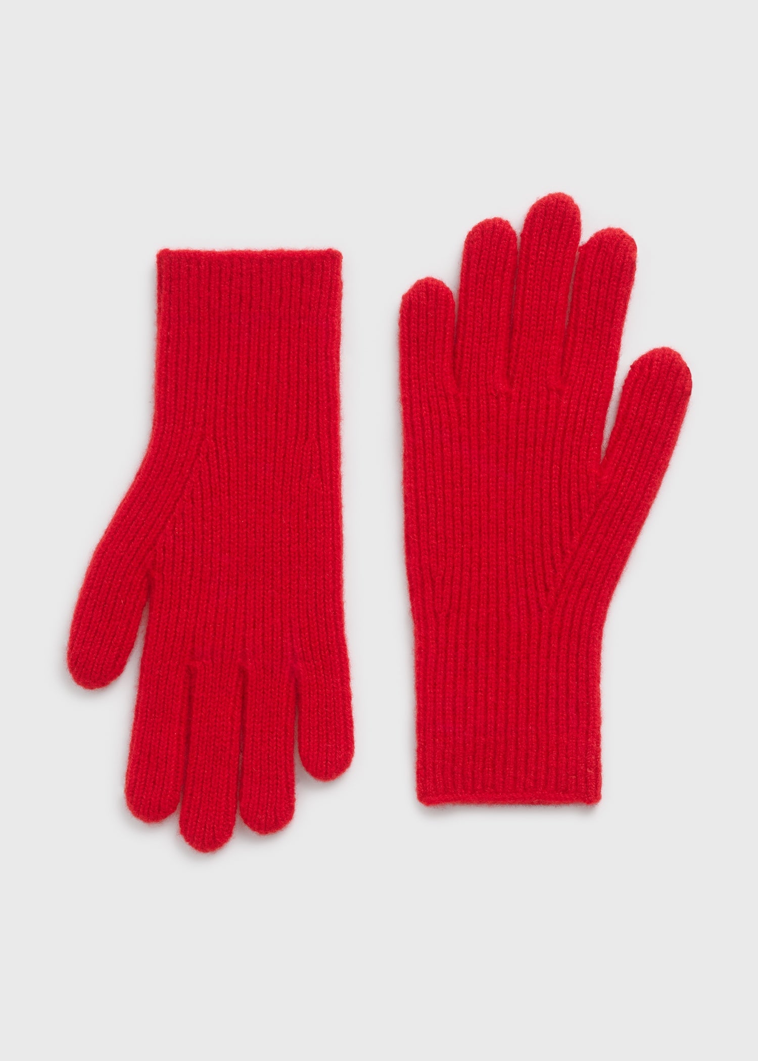 Cashmere gloves poppy