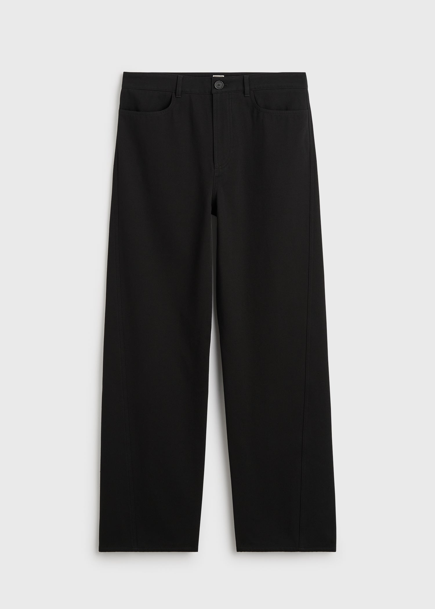 Relaxed twisted trousers black petite