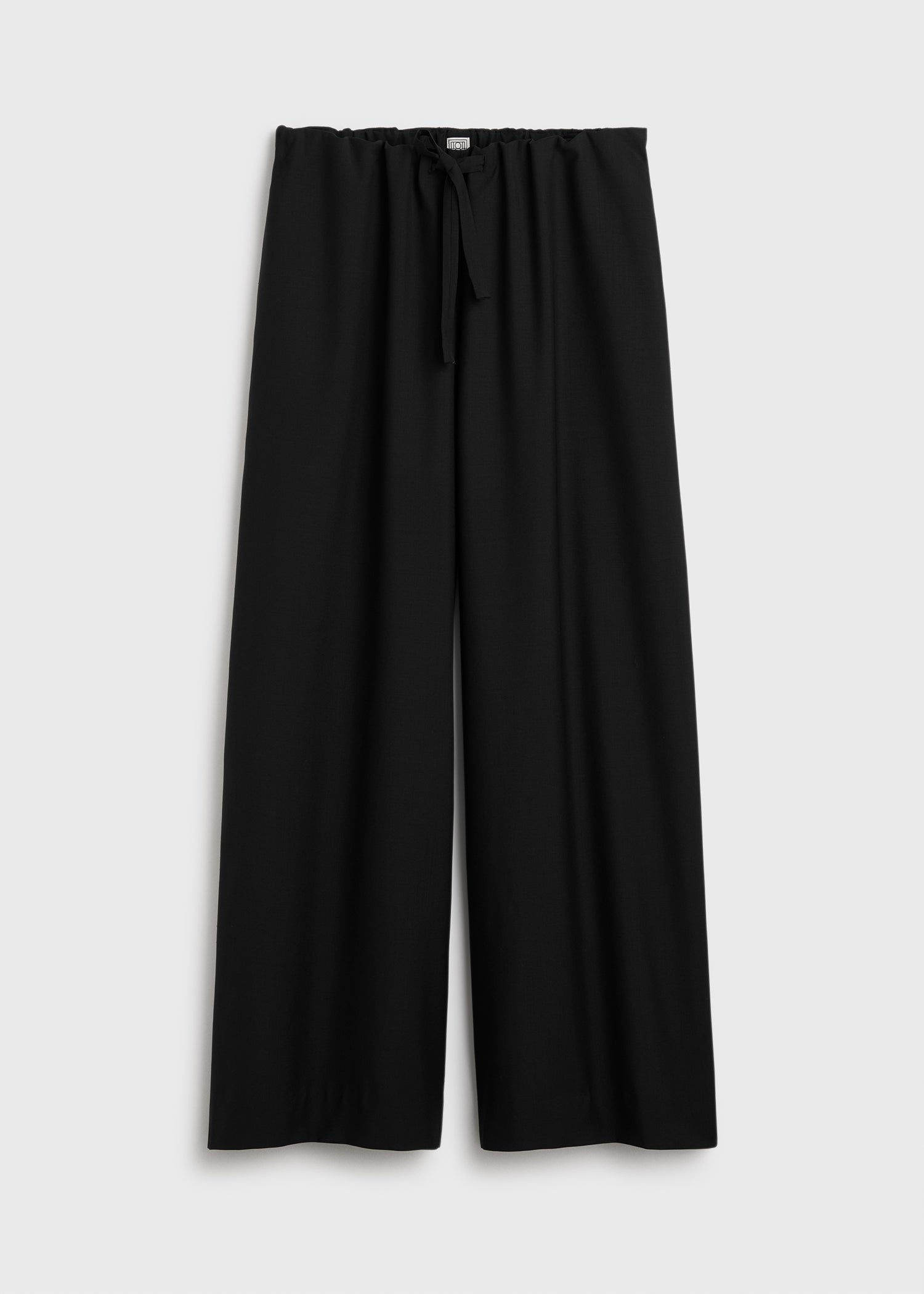 Drawstring dinner trousers black