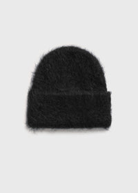 Alpaca knit beanie black