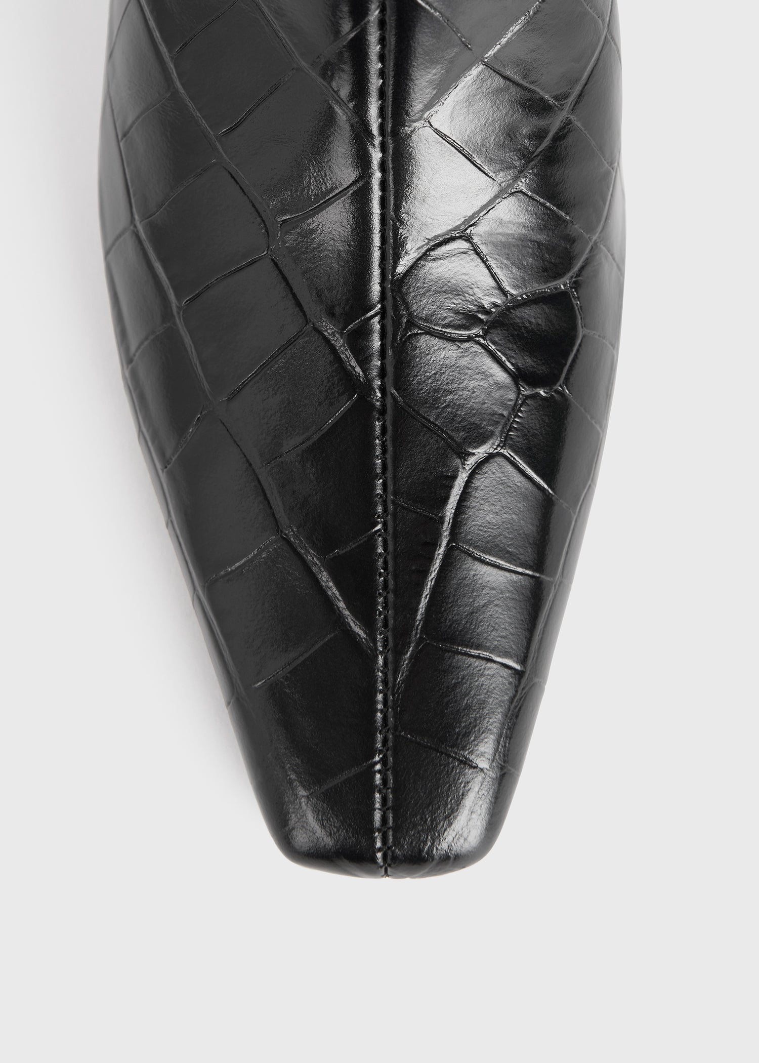 だ*ご様 toteme クロコエンボスアンクルブーツ　36サイズ Croco-embossed mid-heel boots black – TOTEME