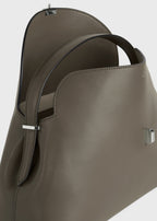 T-lock leather top handle ash
