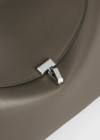 T-lock leather top handle ash