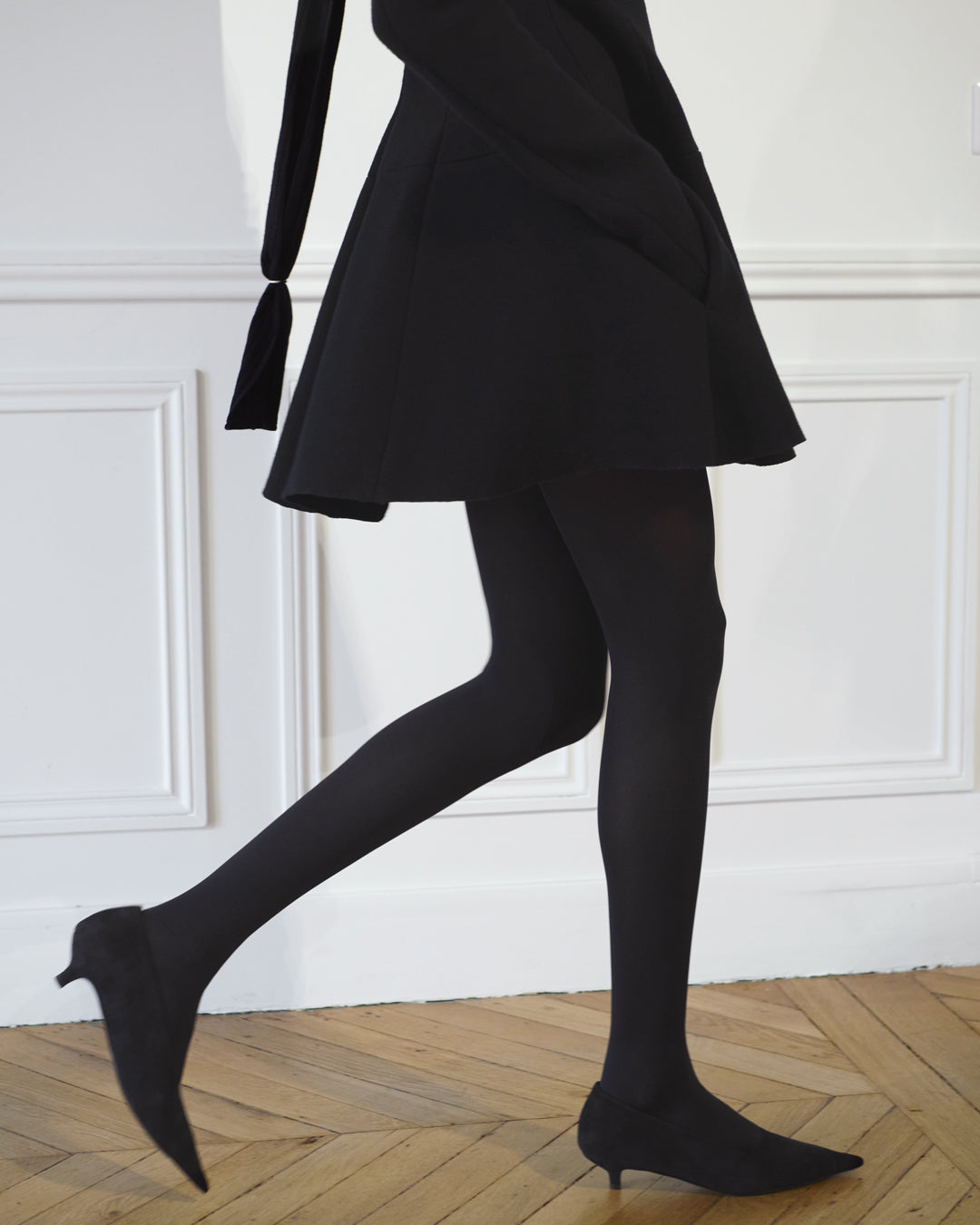 Compact knit capri trousers black – TOTEME