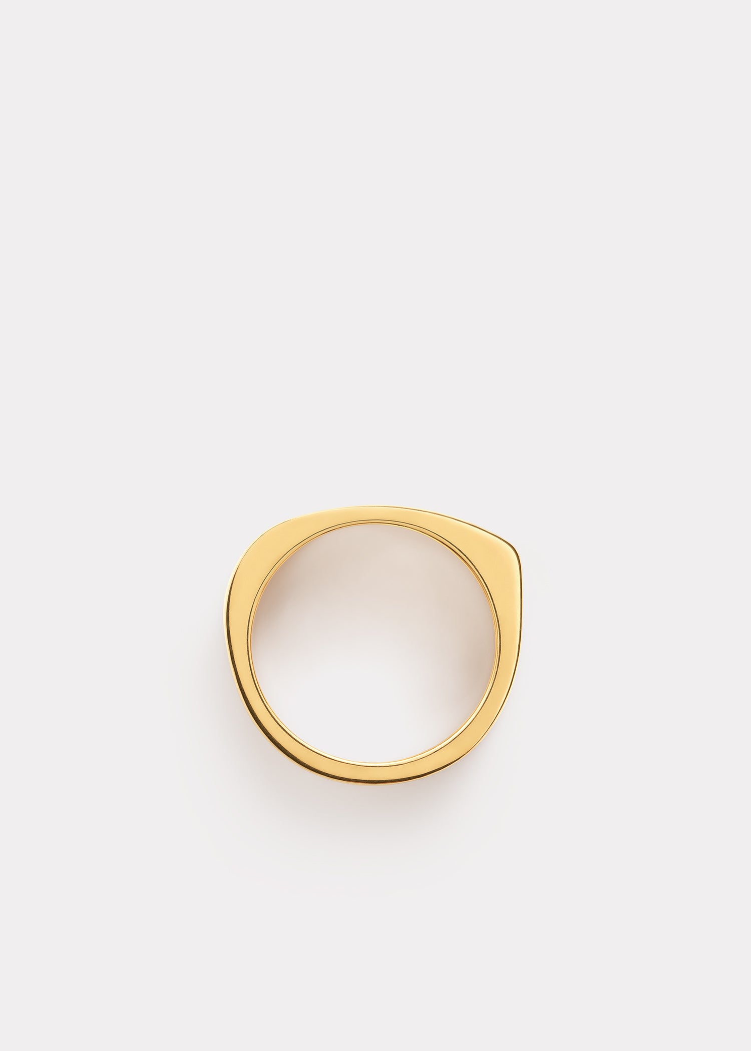 Signature ring ecru/gold